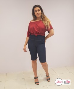 Bermuda JustFine Destonado Escura